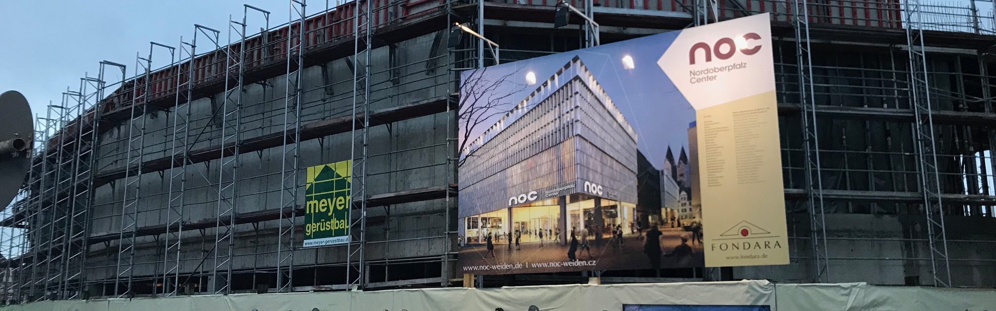Großbaustelle „NOC“ Einkaufszentrum in Weiden
